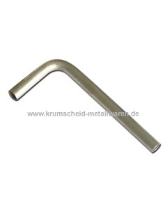 Aluminium-L-Bogen 90° Ø 10 mm