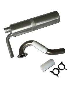 Muffler-Set with front outlet