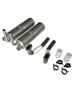 Muffler-Set with front outlet