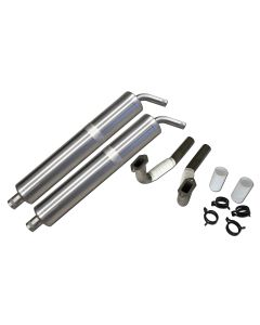 Muffler-Set with rear outlet