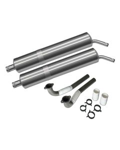 Muffler-Set with rear outlet