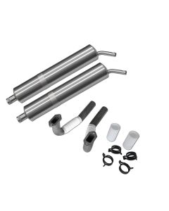 Muffler-Set with rear outlet